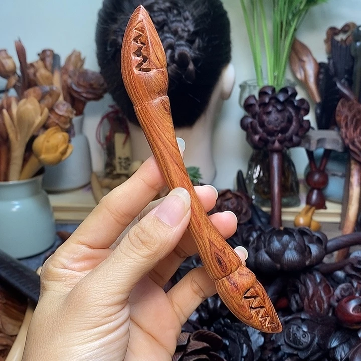 黄花梨/降香黄檀双头有钳(钱)