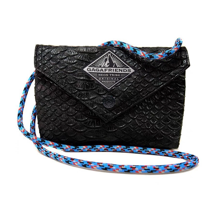 泰国潮牌迷你中号黑色单肩斜挎包2025限定鳄鱼纹质感流行洋气包