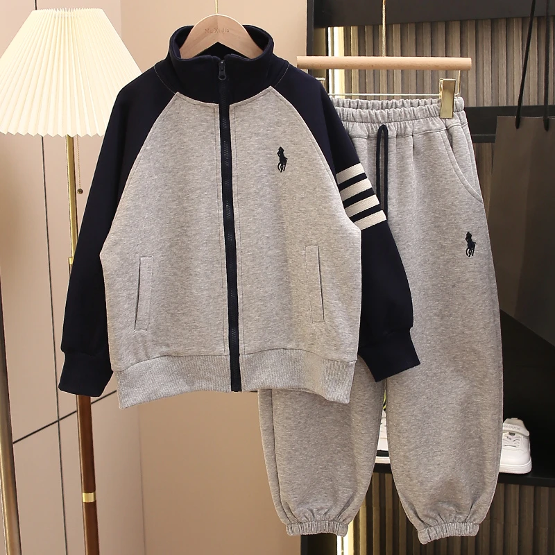 童装男女童秋装套装2025新款儿童春秋款外套运动服休闲宽松两件套