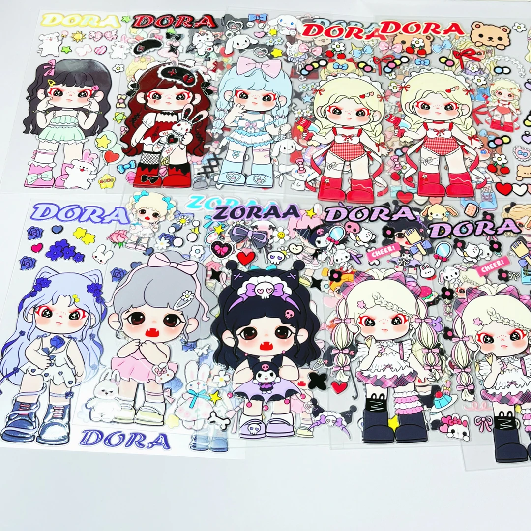 自选果冻浮雕贴纸diy5D无边防油防水