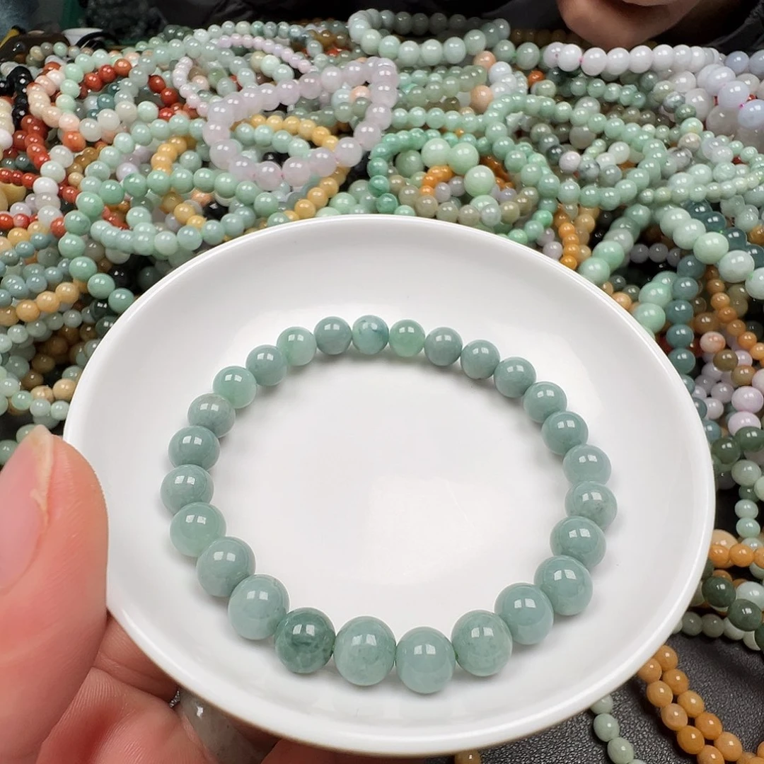 翡翠手链未镶嵌我**妞货主老华