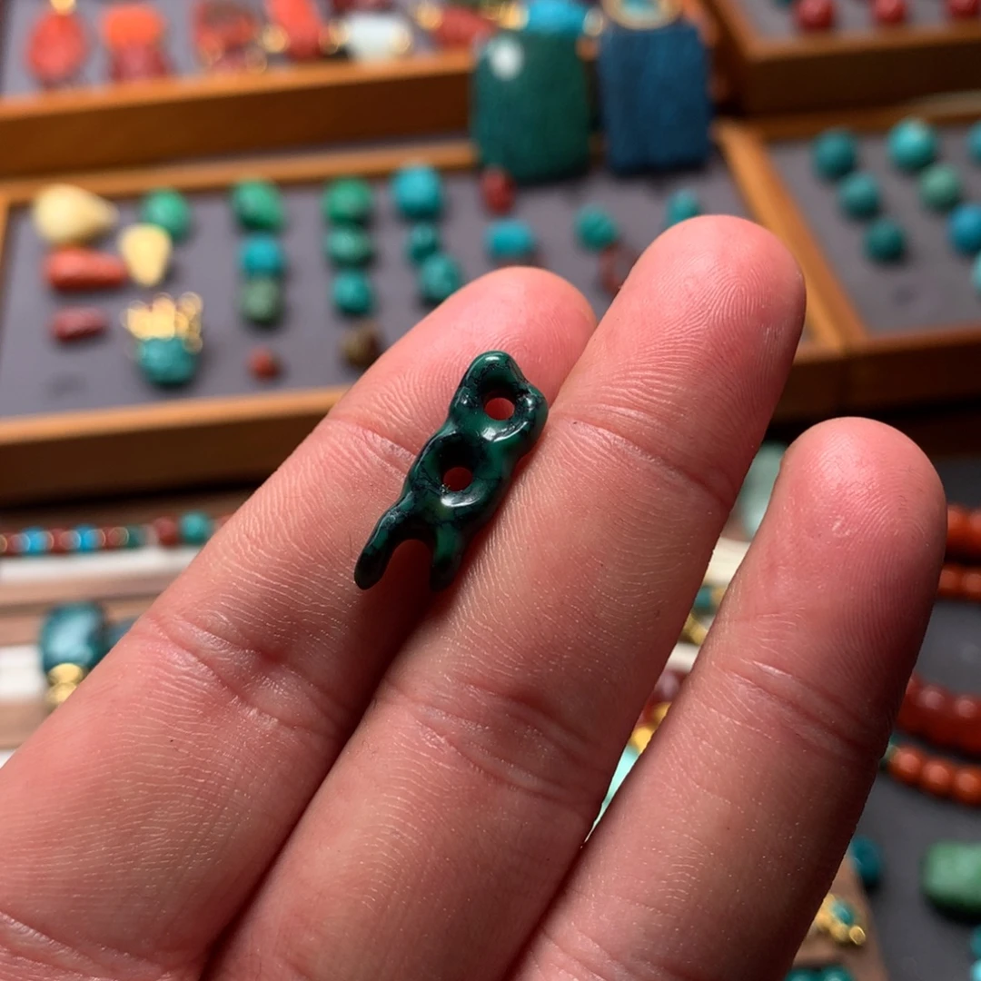 绿松石未镶嵌梯子侧挂