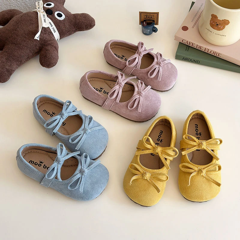 多巴胺风小皮鞋女童勃肯鞋2025春秋宝宝公主鞋软底玛丽珍芭蕾单鞋