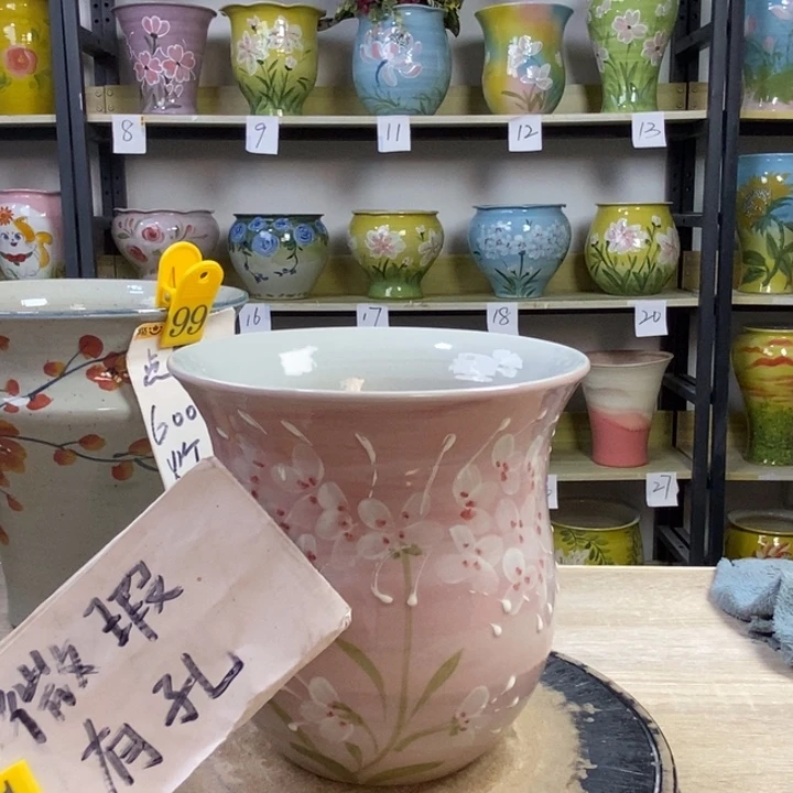 景德镇高温陶瓷花盆