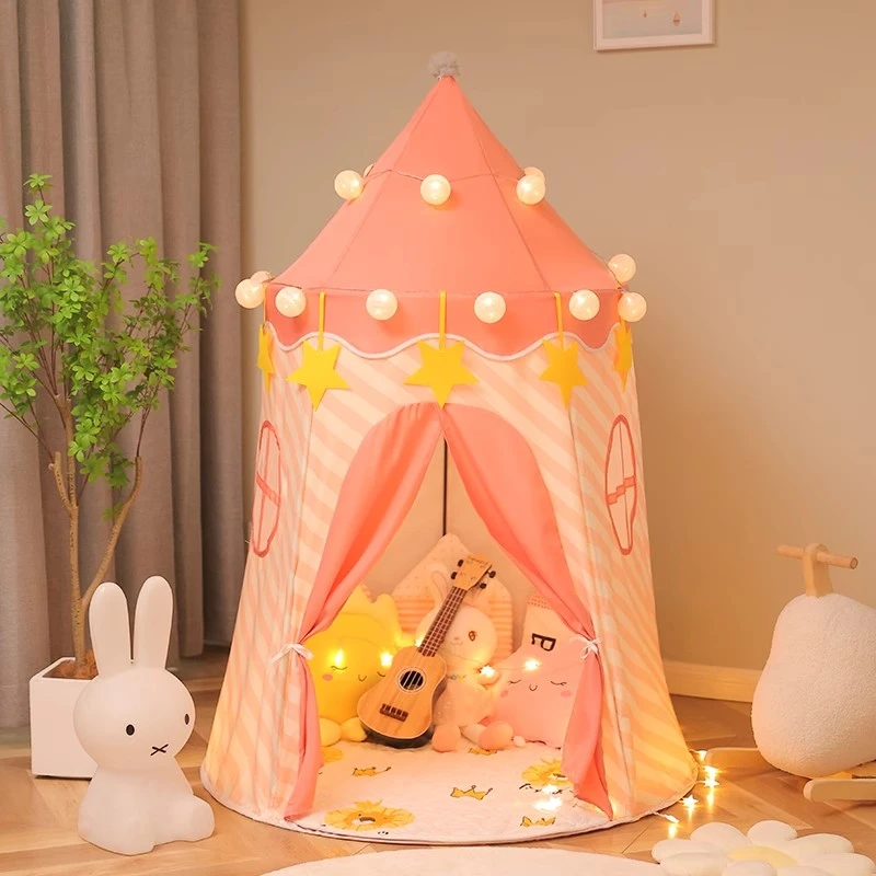 儿童帐篷室内小女孩公主城堡家用宝宝游戏屋女童玩具分床睡蒙古包