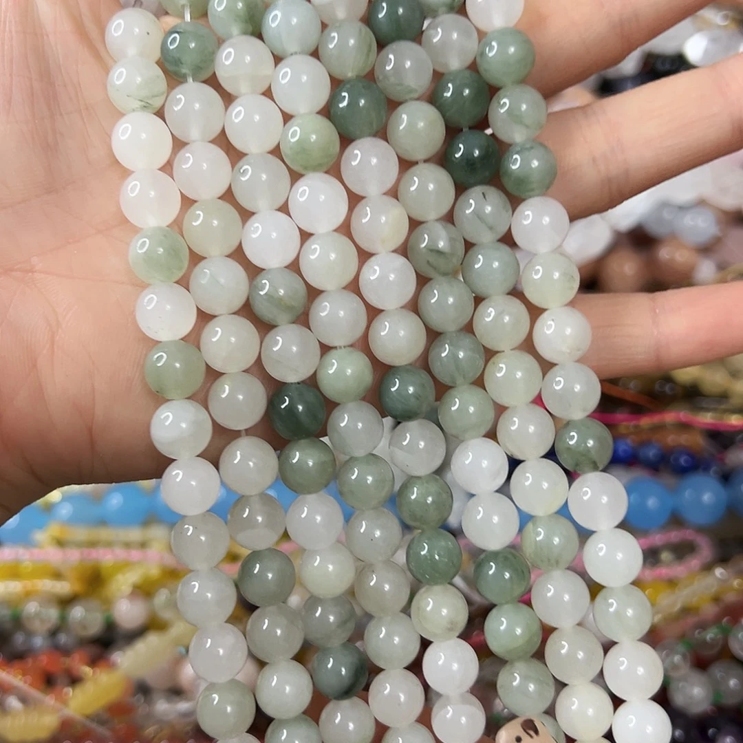 玛瑙/玉髓合金珠宝半成品 卡8天山翠3条