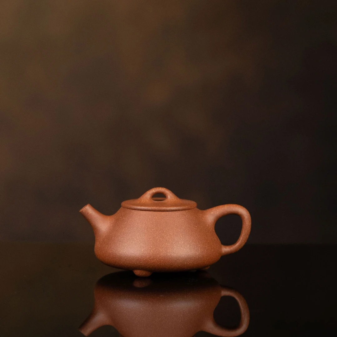 【利贞l平盖石瓢】原矿金降坡泥约130cc手工制宜兴紫砂壶茶具CRY