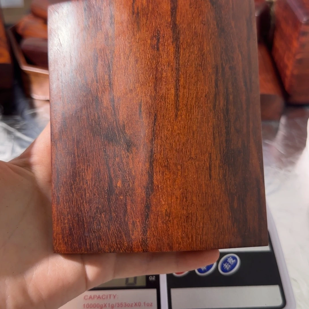 华***文木印度小叶紫檀手把件