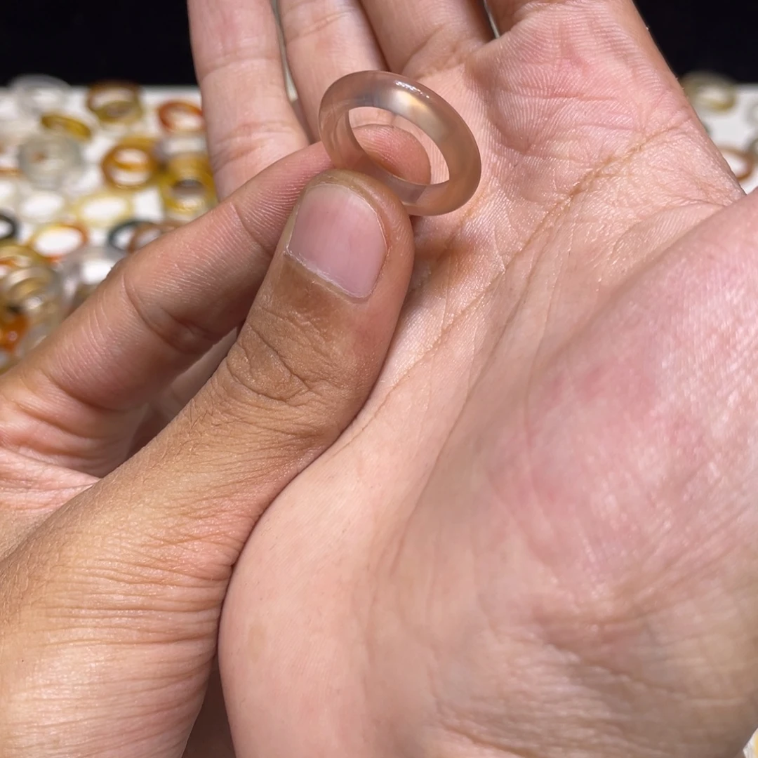 玛瑙/玉髓合金戒指333号港12 默认瑕疵