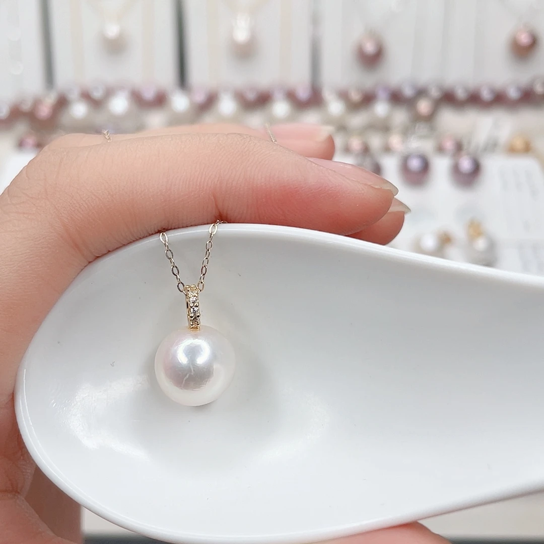 淡水珍珠吊坠(赠链)合金