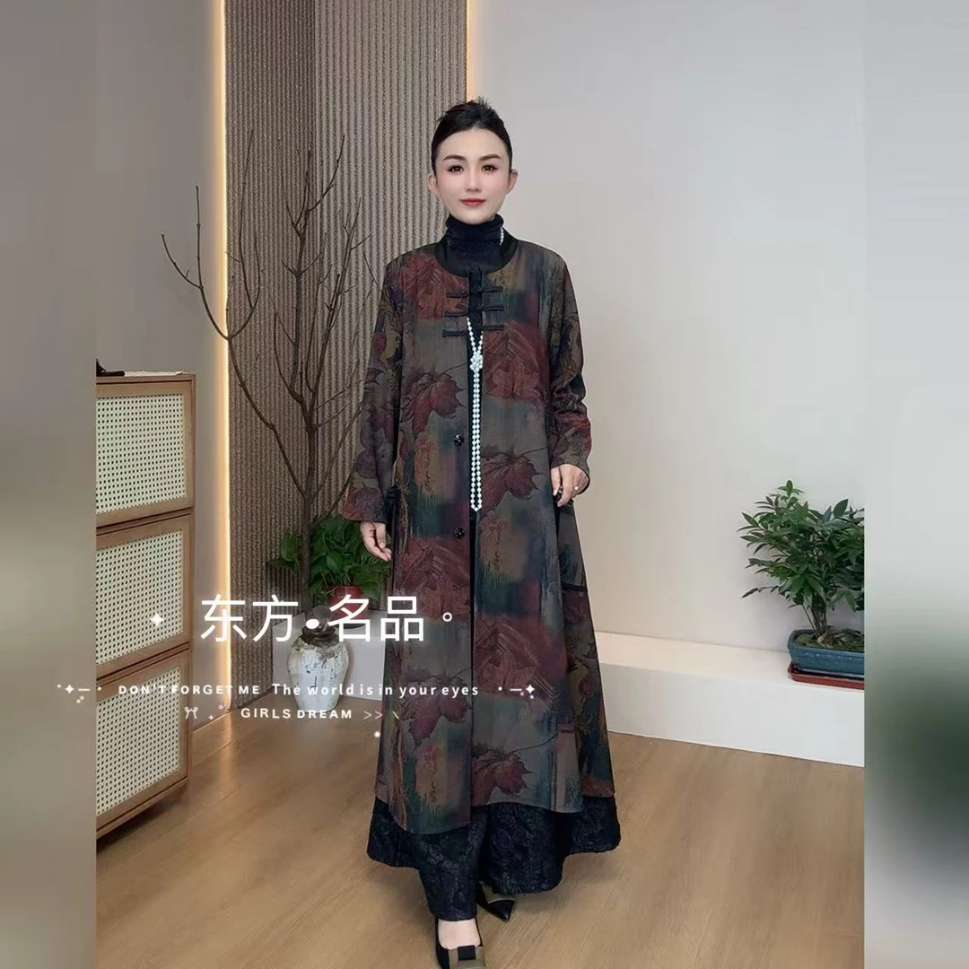 45东方家新款秋季时尚洋气盘扣大码大衣-02-