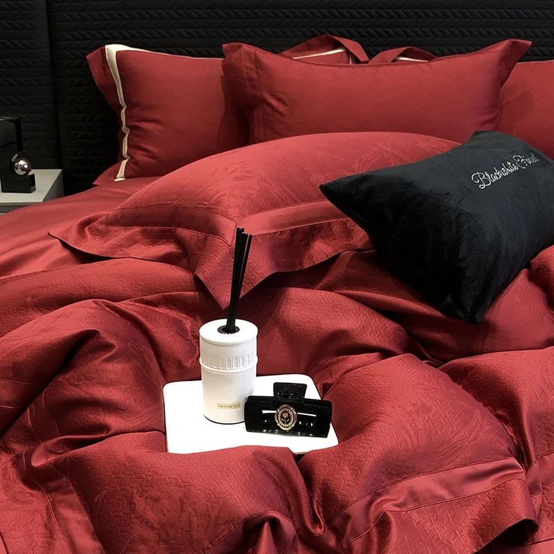 【实体定制款】高支长绒棉厚织提花工艺欧式顶奢系列HB凝香