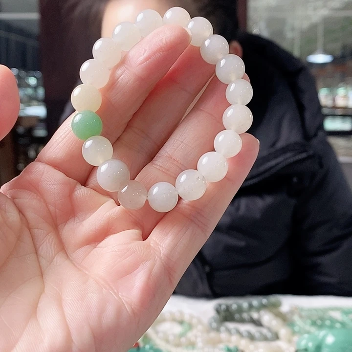 密玉（石英质玉）手链未镶嵌