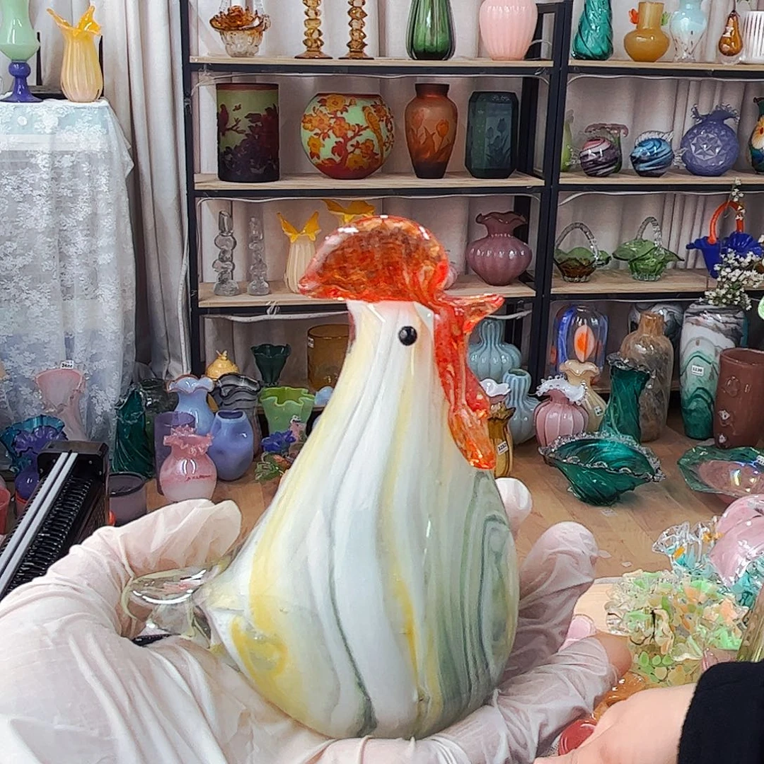 公鸡 福利家悦琉璃工艺品