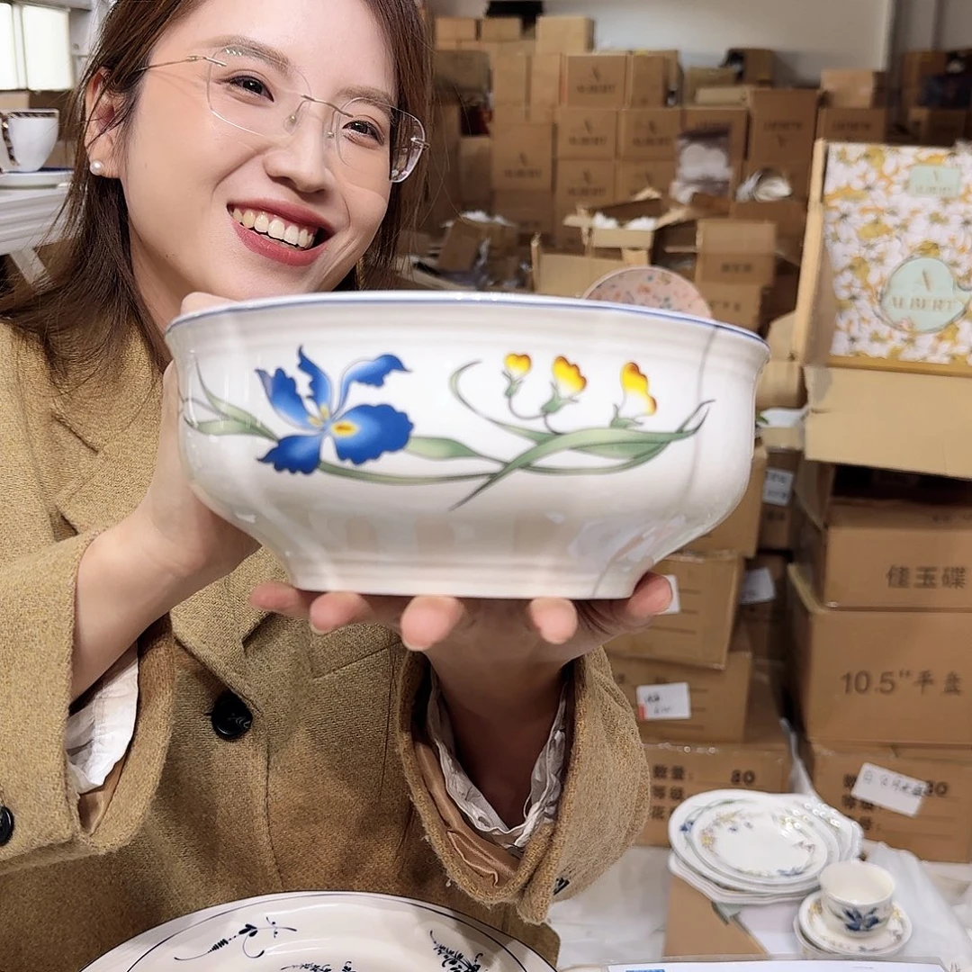 骨瓷8英寸大碗20厘米1个外贸尾单