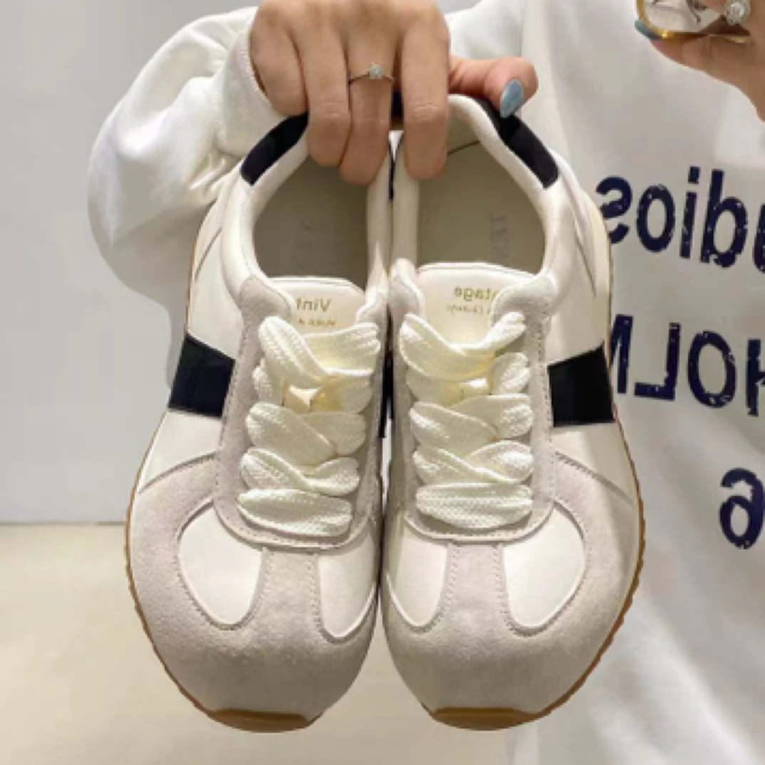 春夏款卡皮巴拉5厘米厚底运动休闲拼色松糕底阿甘鞋