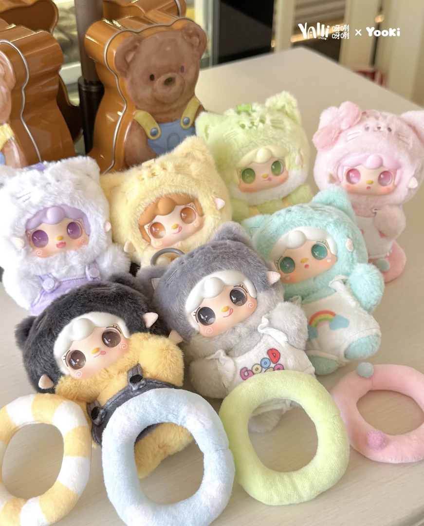 【正版】氧氧yooki喵喵夏日派对可爱毛绒挂件