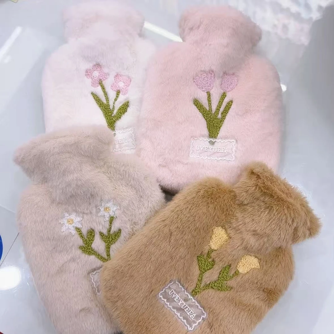 两朵花花热水袋注热水款