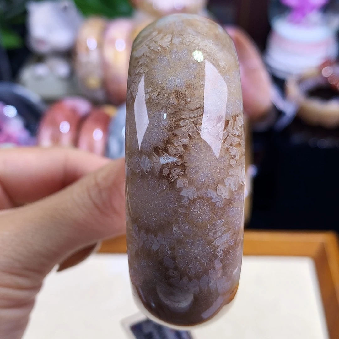 硅化珊瑚（珊瑚玉）未镶嵌吊坠(赠链)43号56圈口