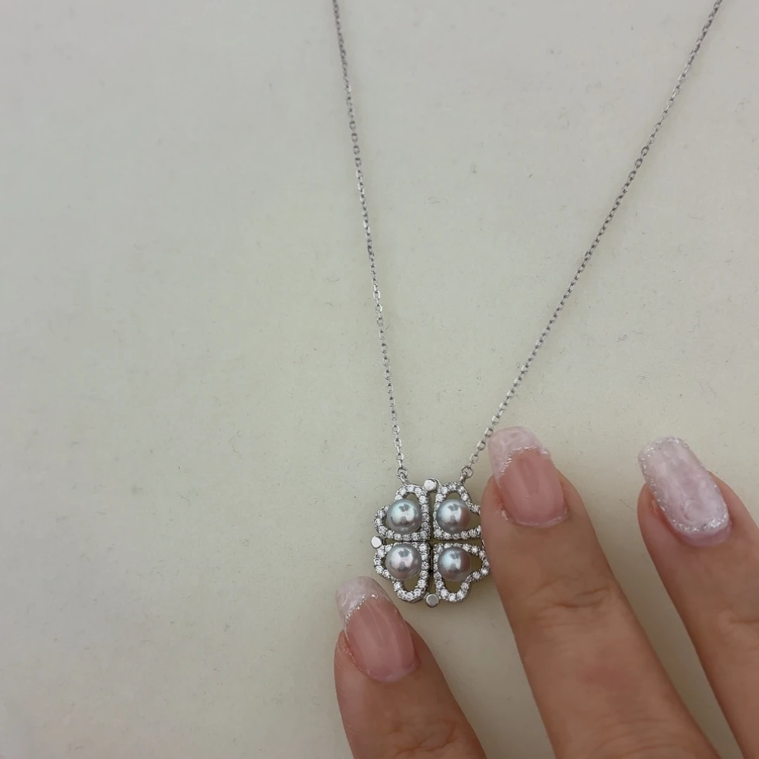 海水珍珠颈饰银S925镶嵌