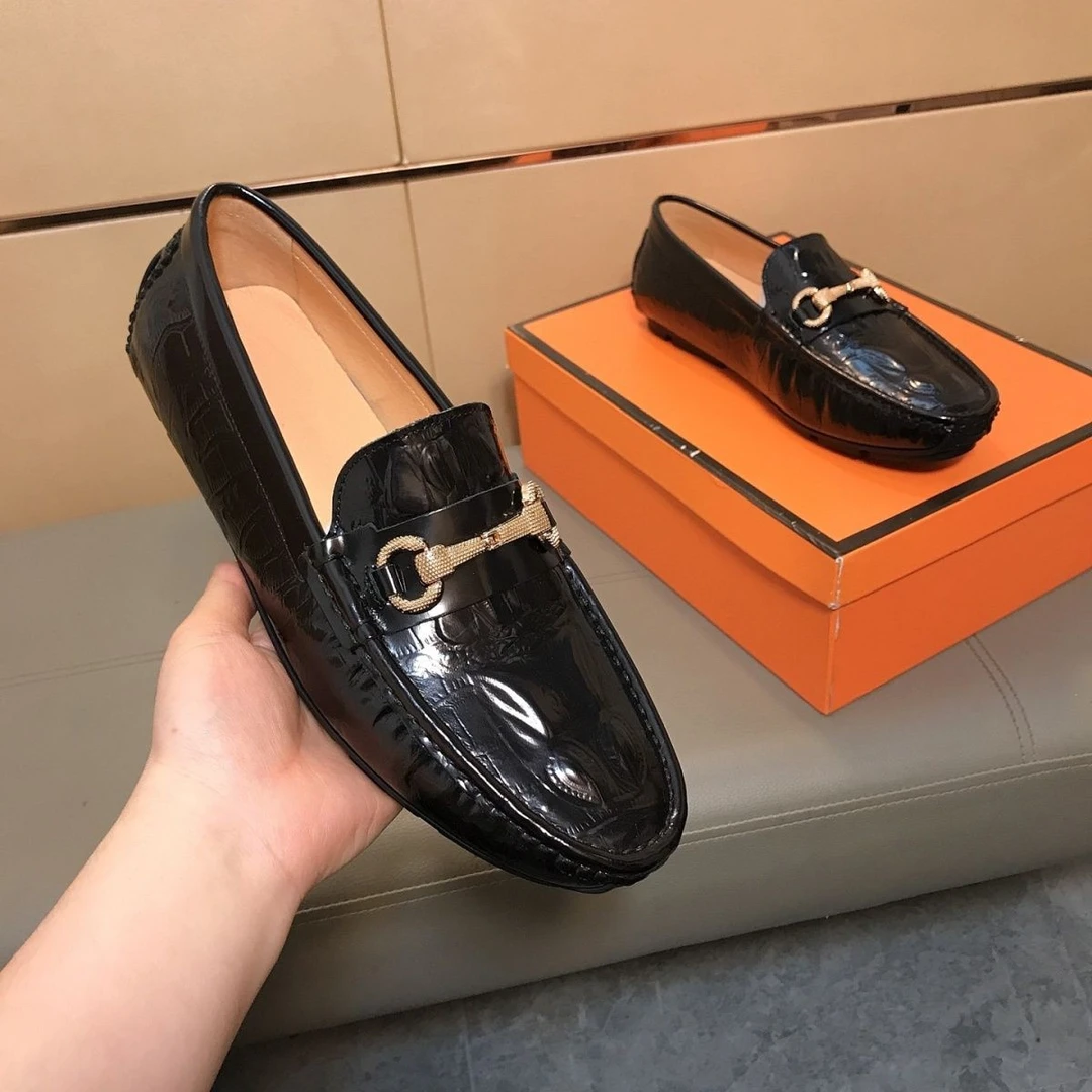 真皮豆豆鞋懒人新款男士高端2025年潮流休闲增高一脚蹬驾车皮鞋