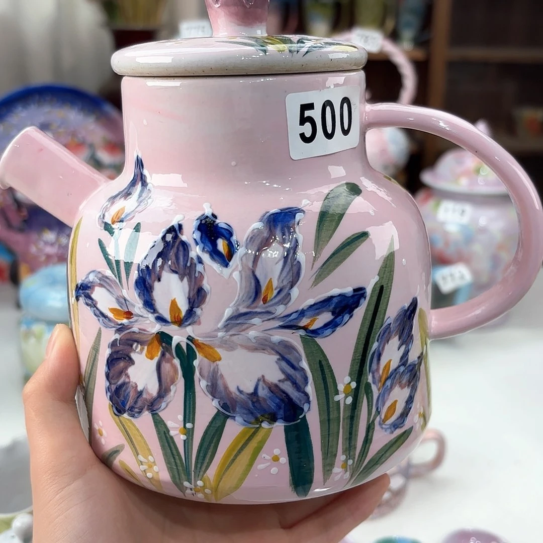 景德镇手绘高温釉下彩陶瓷茶具