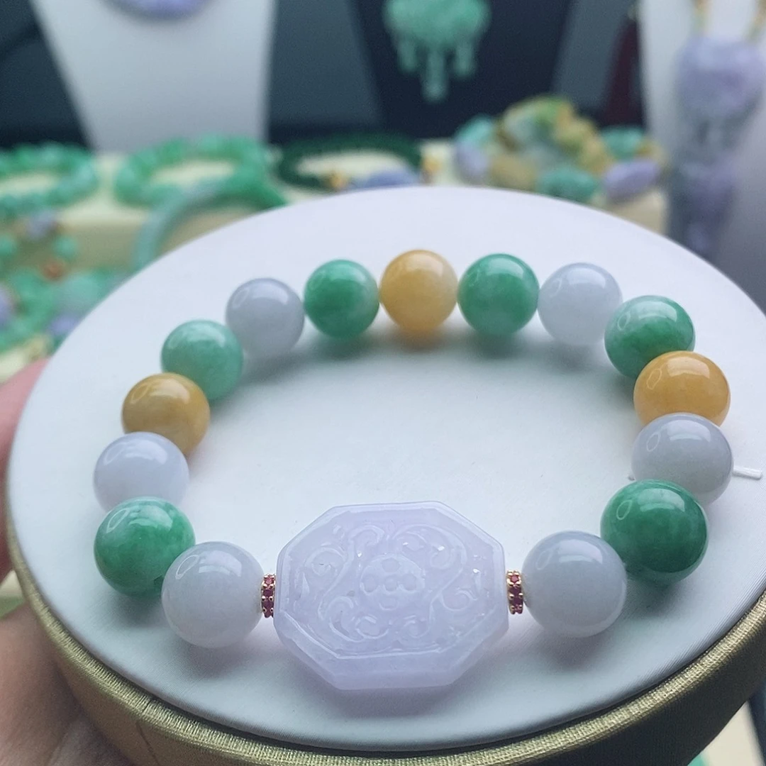 未镶嵌手串翡翠手串