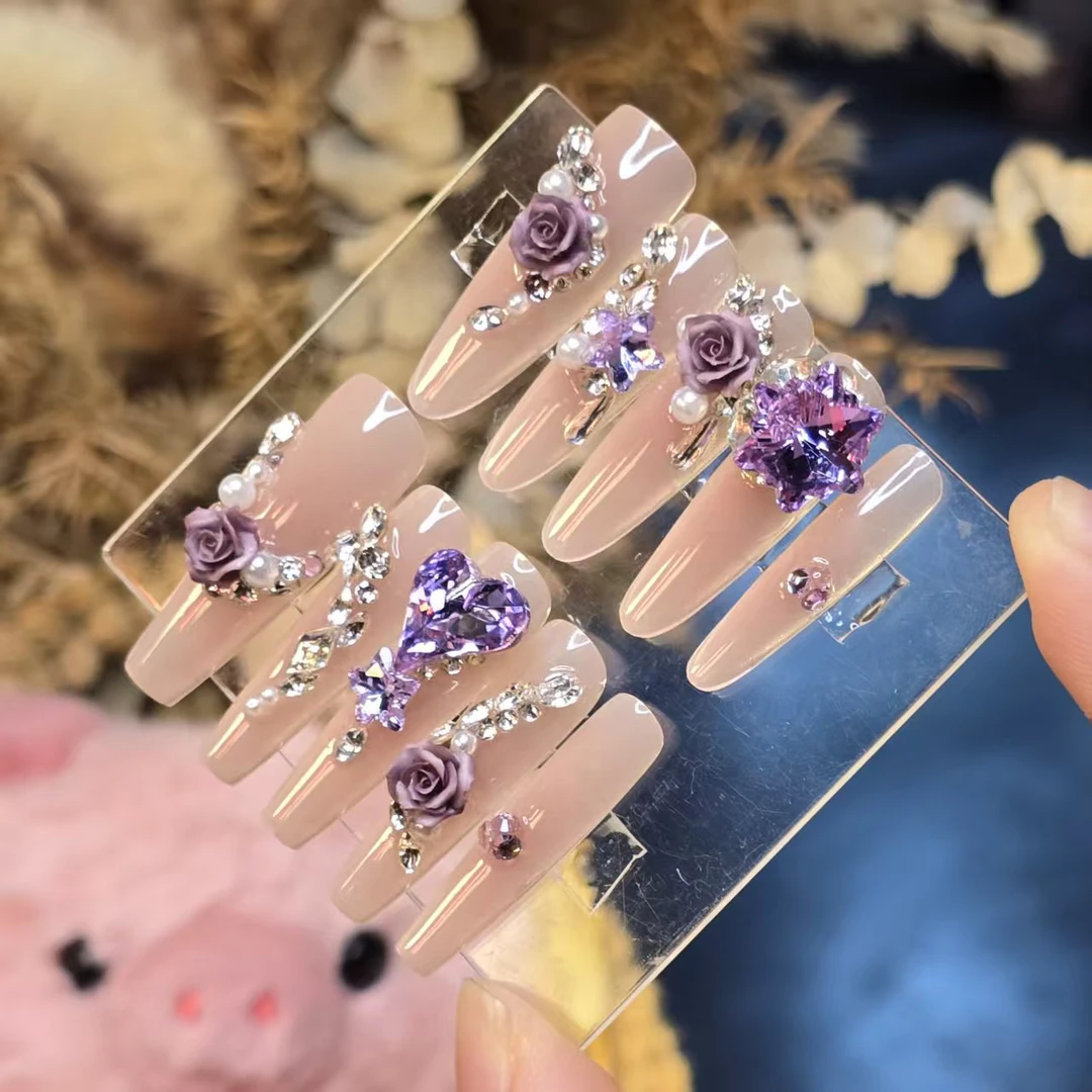 烟火星辰丶(30天掉钻包赔)珠宝级丶霸榜某书评测丶手工穿戴甲