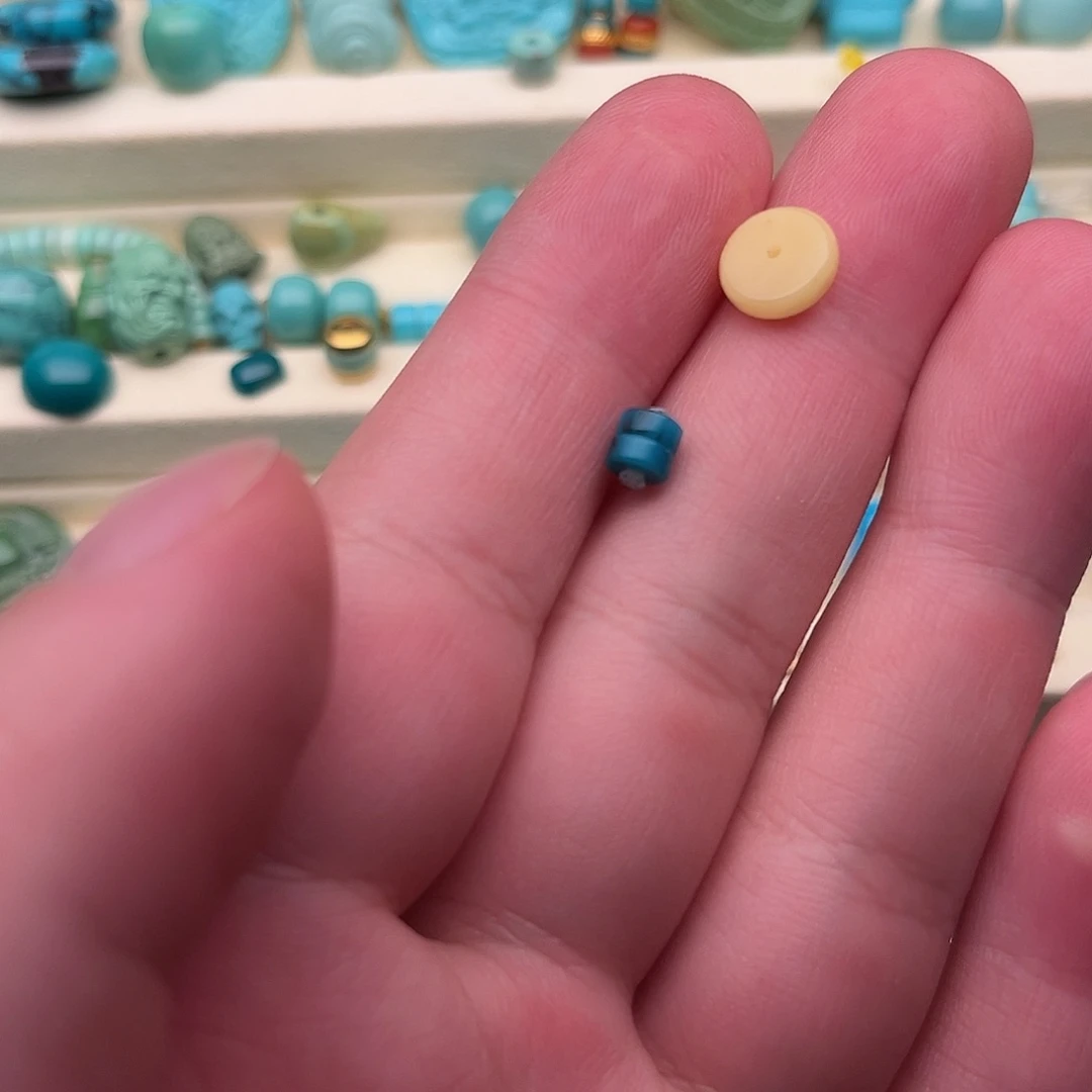 蜜蜡未镶嵌耳饰4.3尺寸