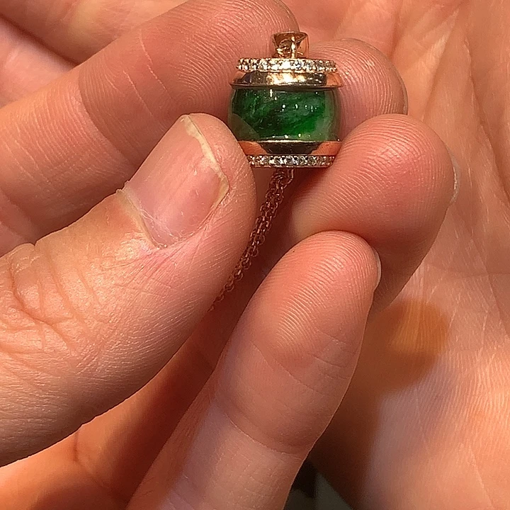 翡翠未镶嵌颈饰天然翡翠吊坠