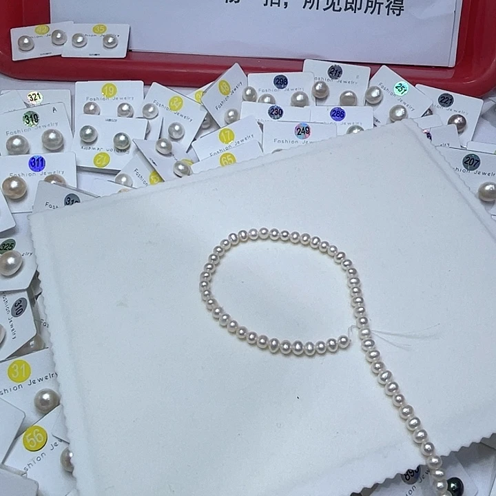 淡水珍珠手绳银S925镶嵌静*