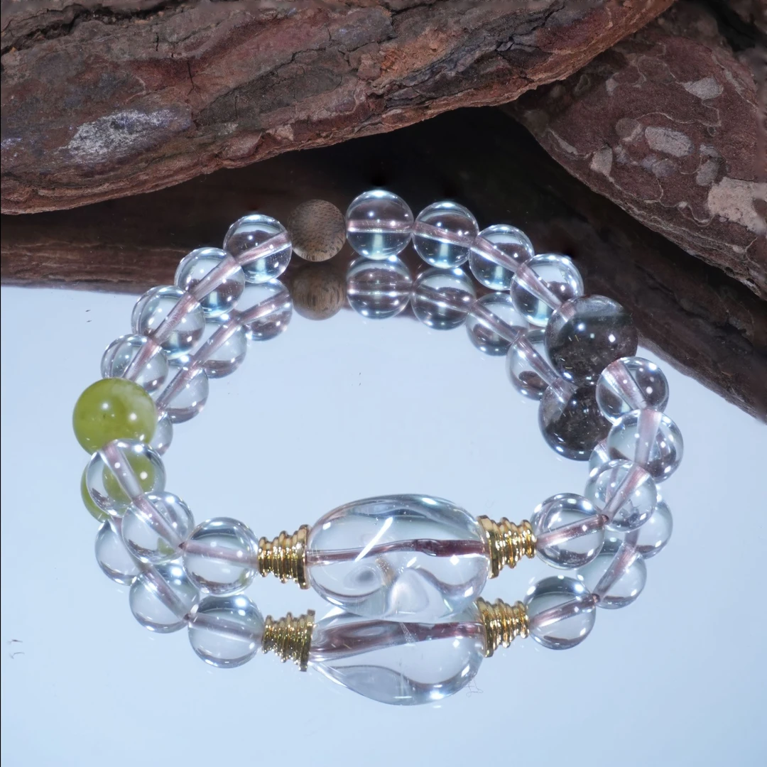 Fiilo「木·灵韵」定制设计款 天然水晶手串 多样性发一