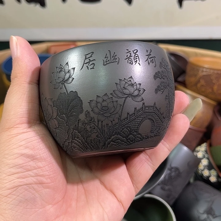 茶杯紫砂全手工紫砂主人杯