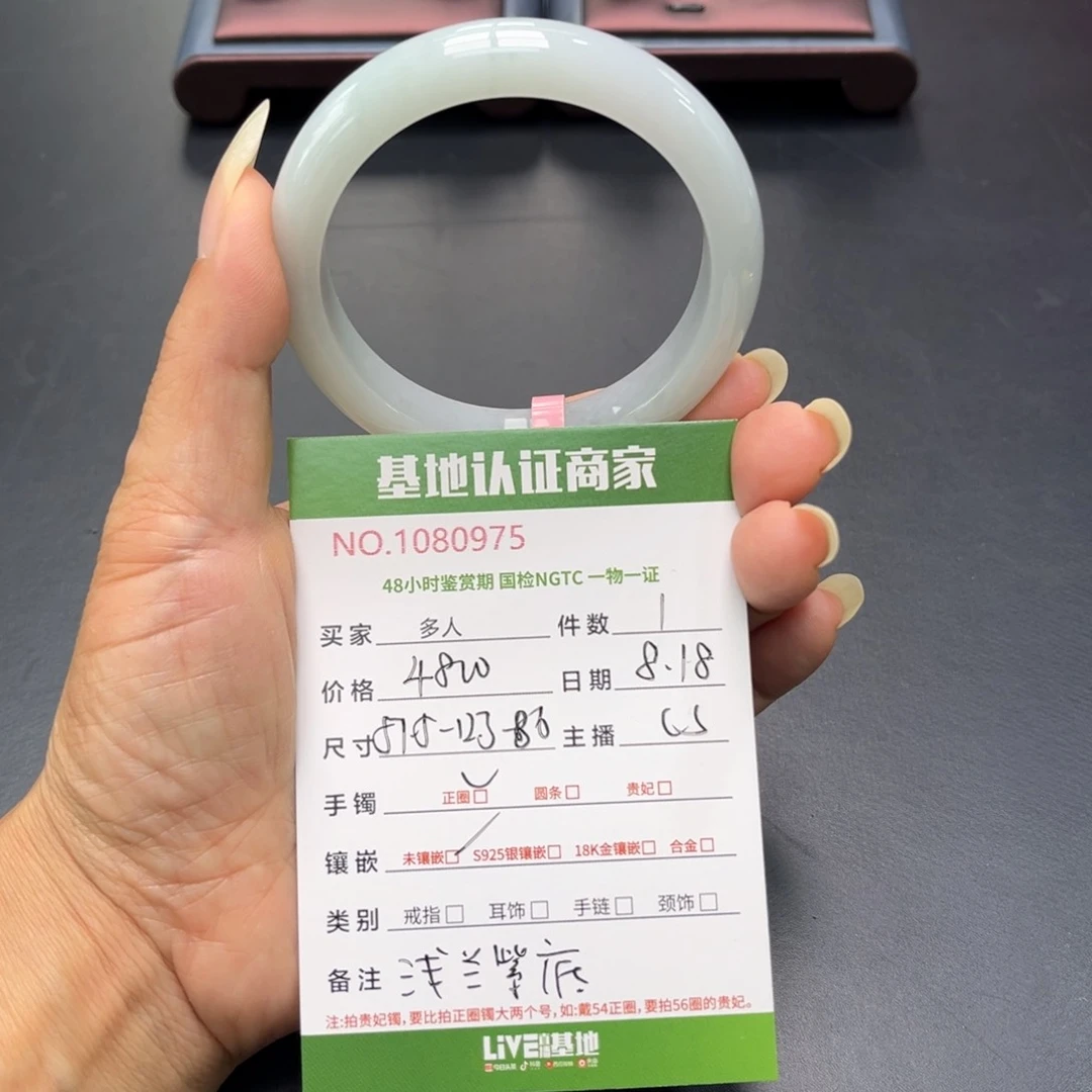 翡翠手镯未镶嵌多人