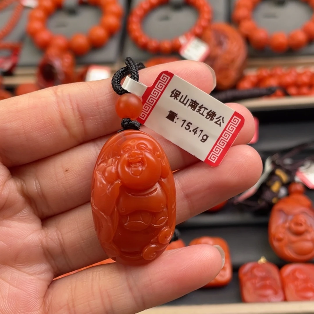 未镶嵌雕刻南红玛瑙