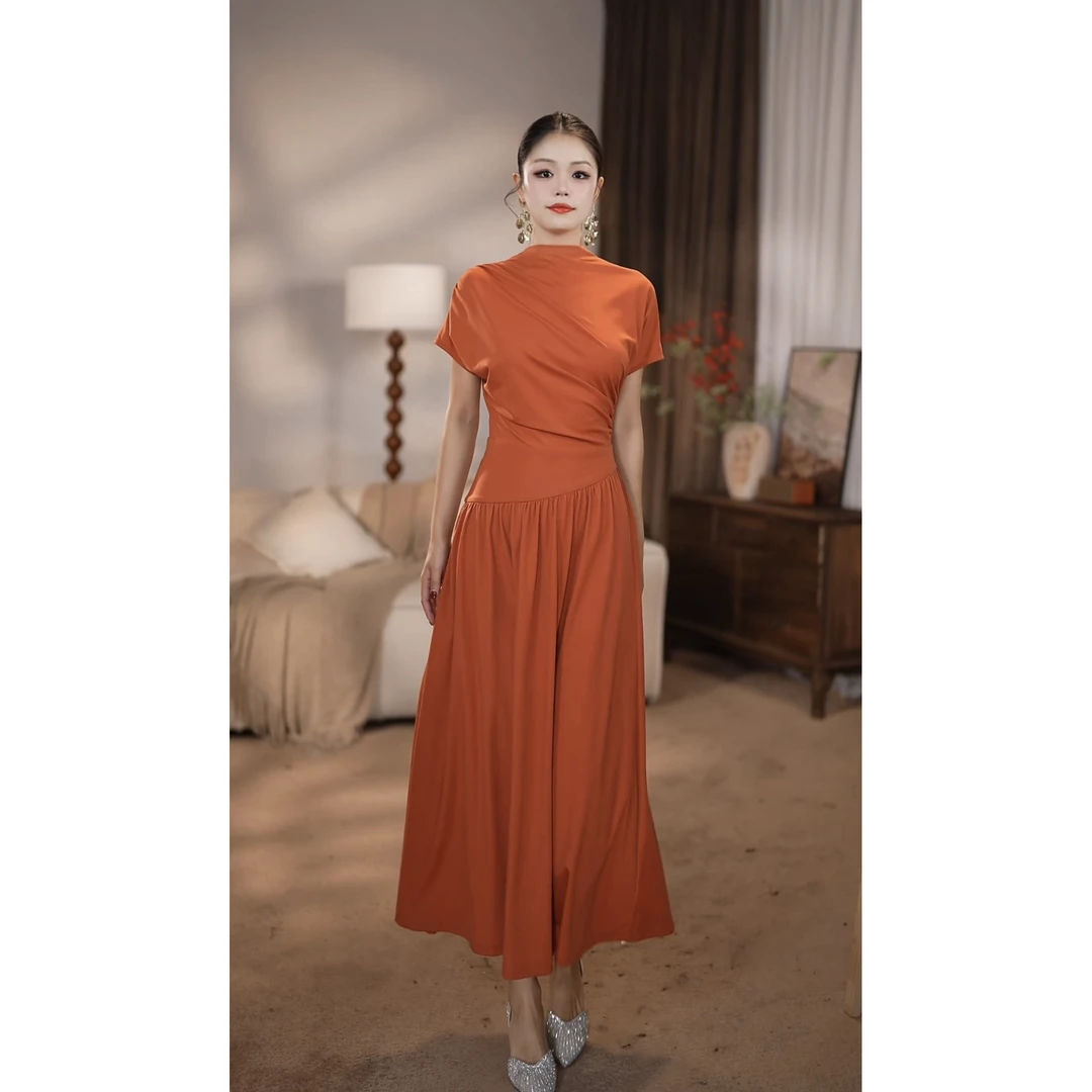 【百亿珍妮】律政佳人 春夏法式短袖纯色时尚修身连衣裙-HZ614