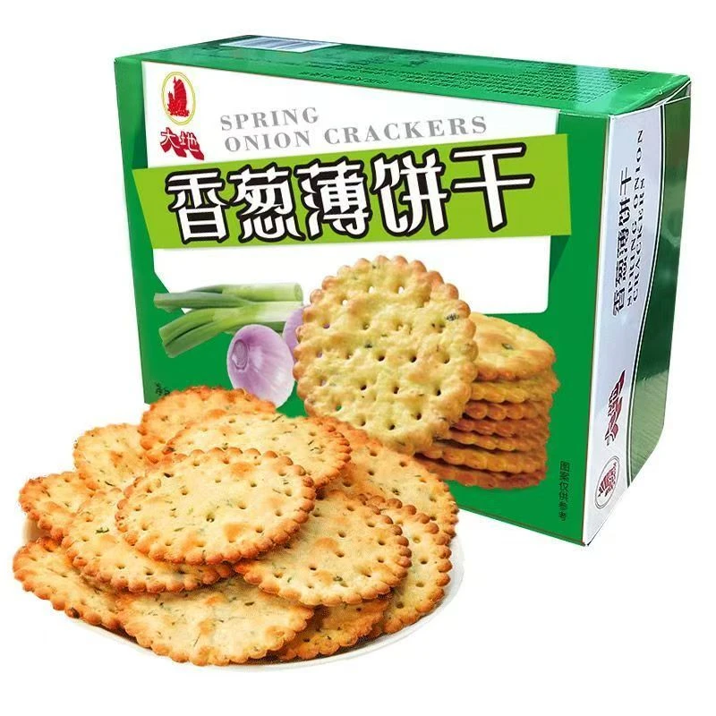 大地香葱薄饼干180G葱香薄脆休闲实惠小包装整箱