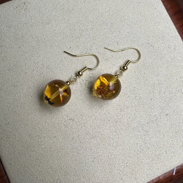 【艺品堂】12mm 花P耳饰 HP圆珠 多样性发一