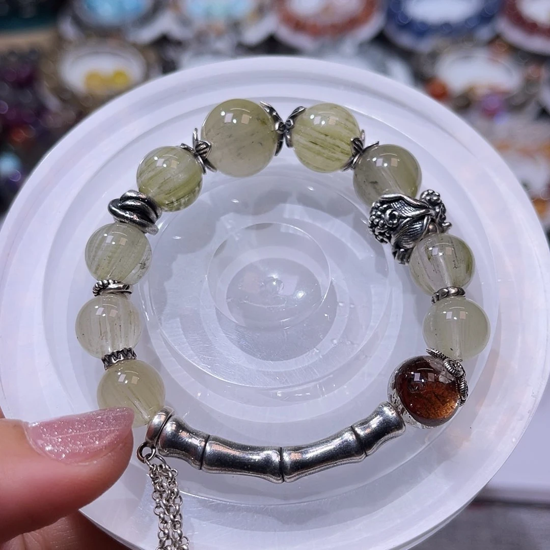 未镶嵌手链水晶绿帘石