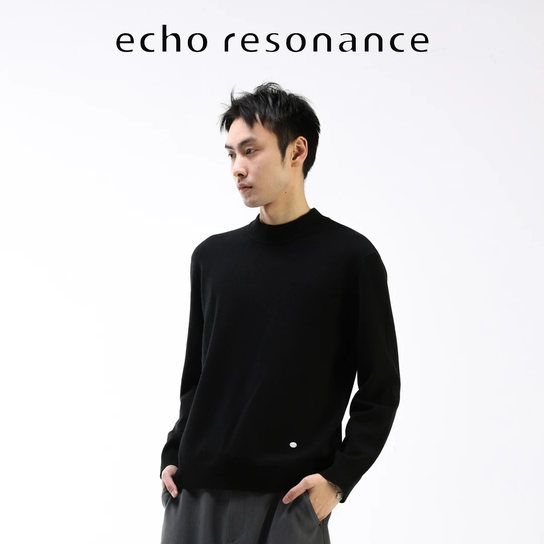 echo丨“破价福利”300G天丝羊毛2.0可轻柔机洗半高领羊毛衫男针织