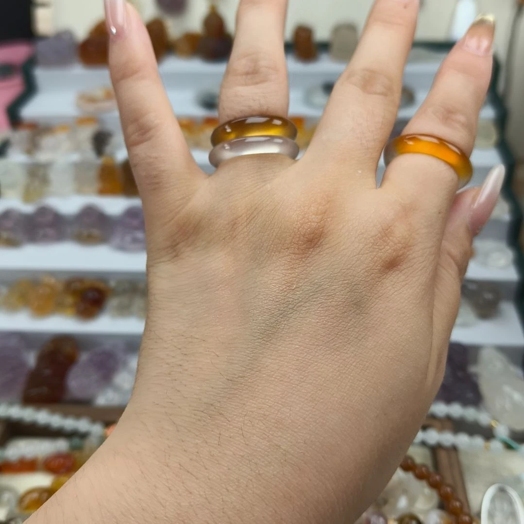 玛瑙/玉髓未镶嵌戒指