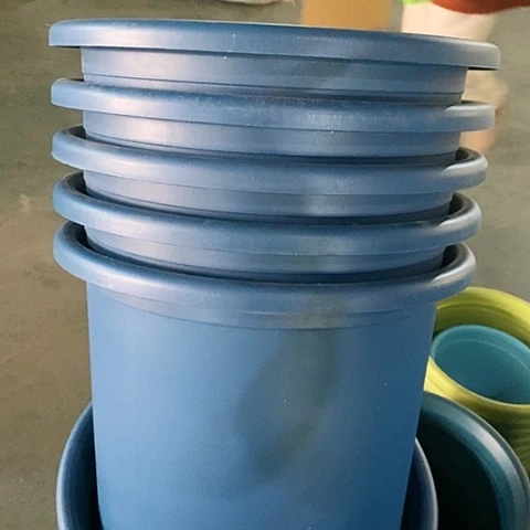 树脂微瑕6号5个无托藏青