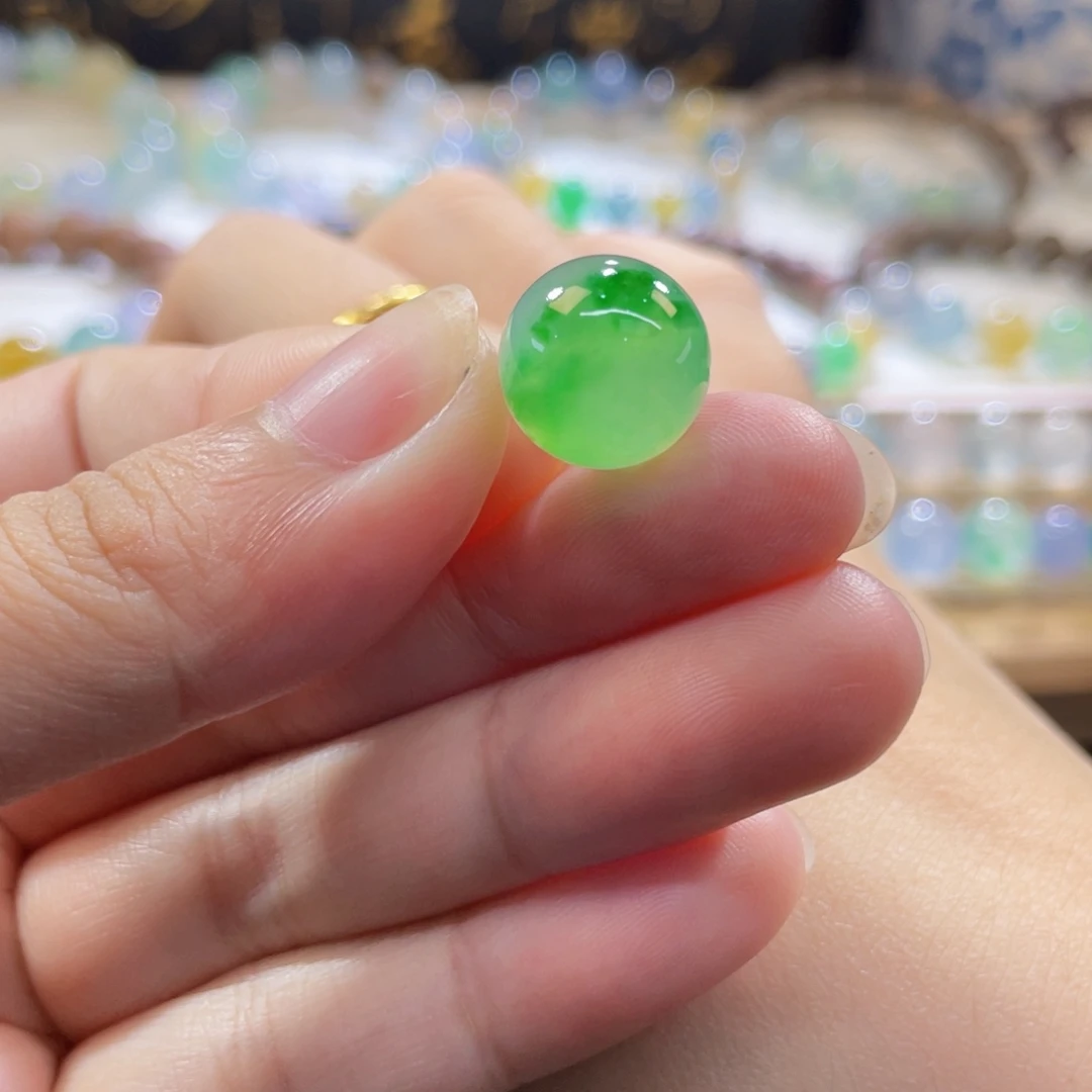 未镶嵌手链翡翠甜阳绿 上新