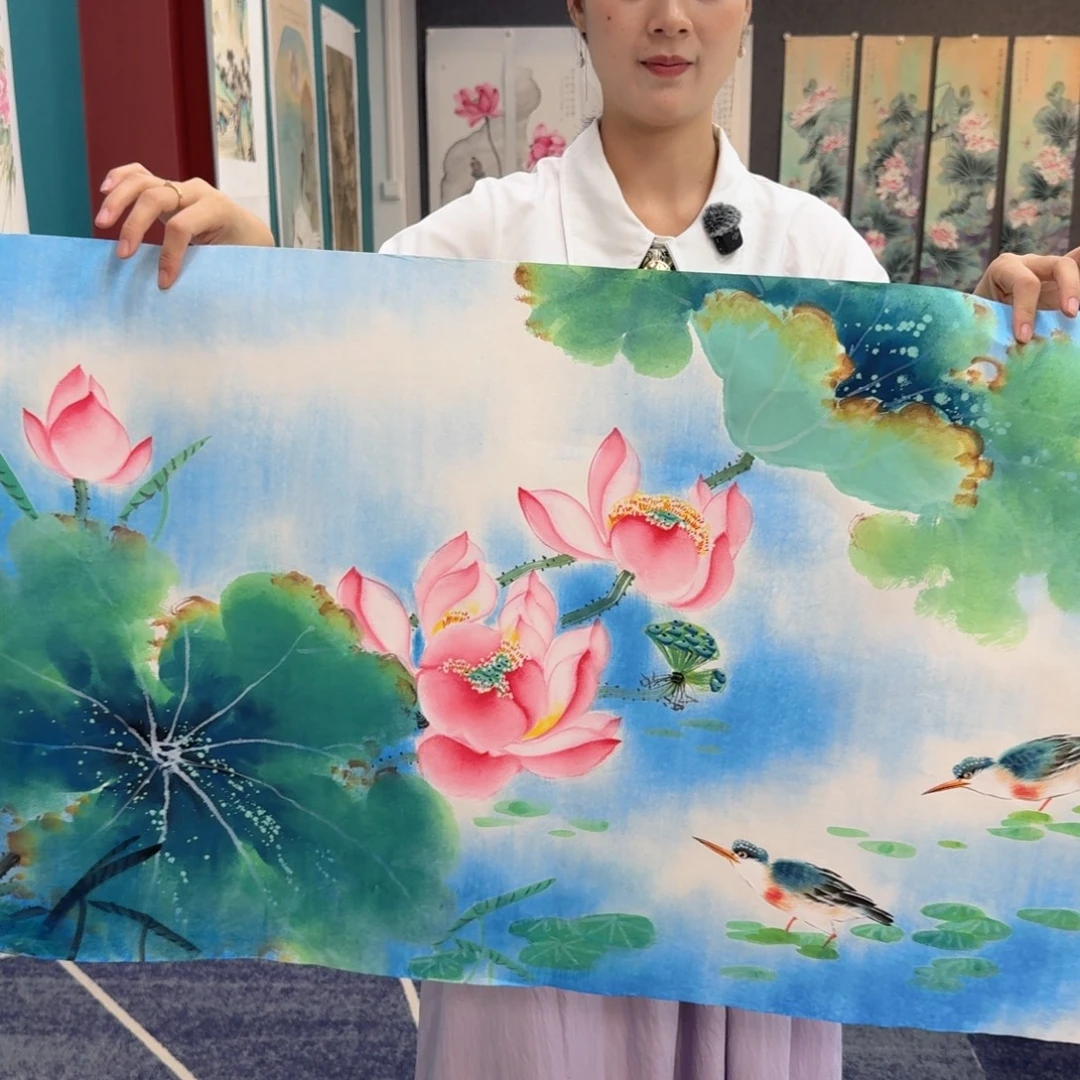 国画国画作品山水花鸟