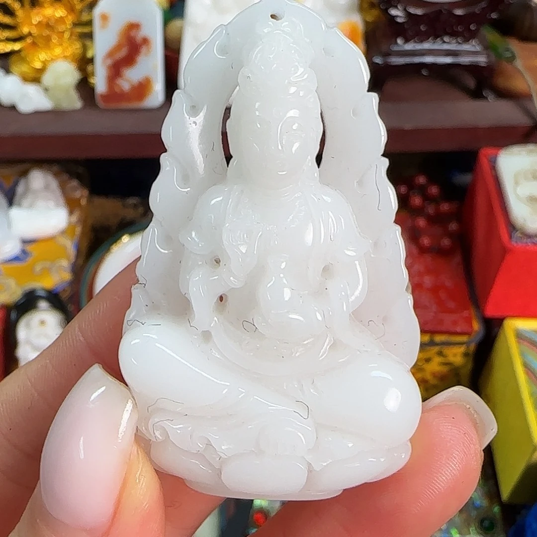 和田玉未镶嵌挂件