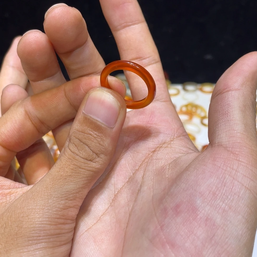 玛瑙/玉髓未镶嵌戒指533号港18 默认瑕疵