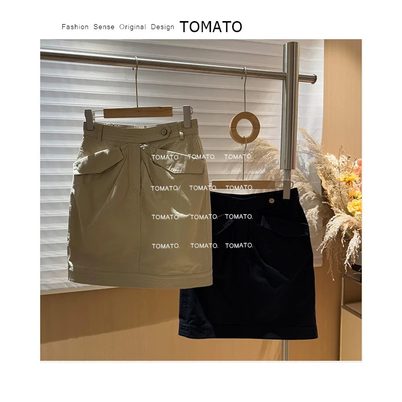 【TomaTo】「半夏」韩系修身显瘦宽松休闲半身裙C25Q0112