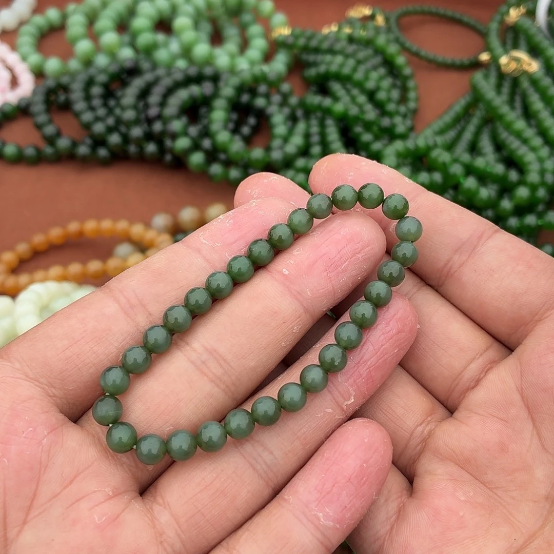 和田玉未镶嵌手链