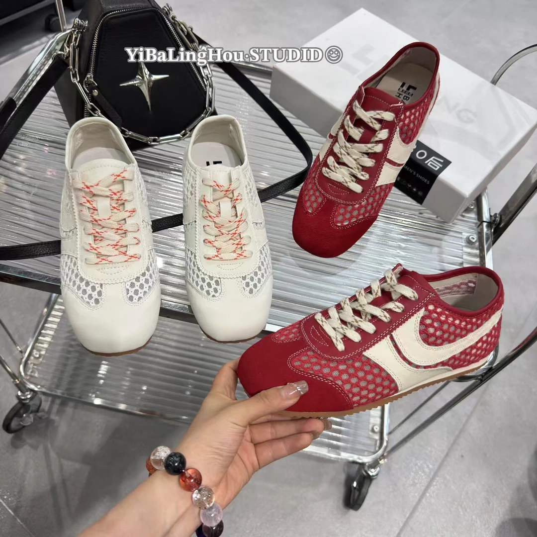 YBLH「蕾丝编织·芭蕾·真皮德训鞋」18288