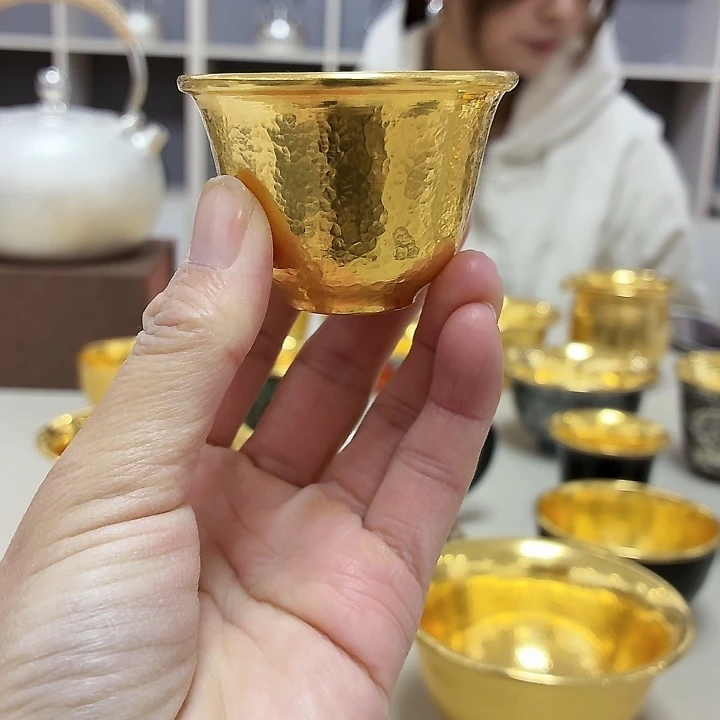 李小鹤里外金足金2克铃铛杯35毫升